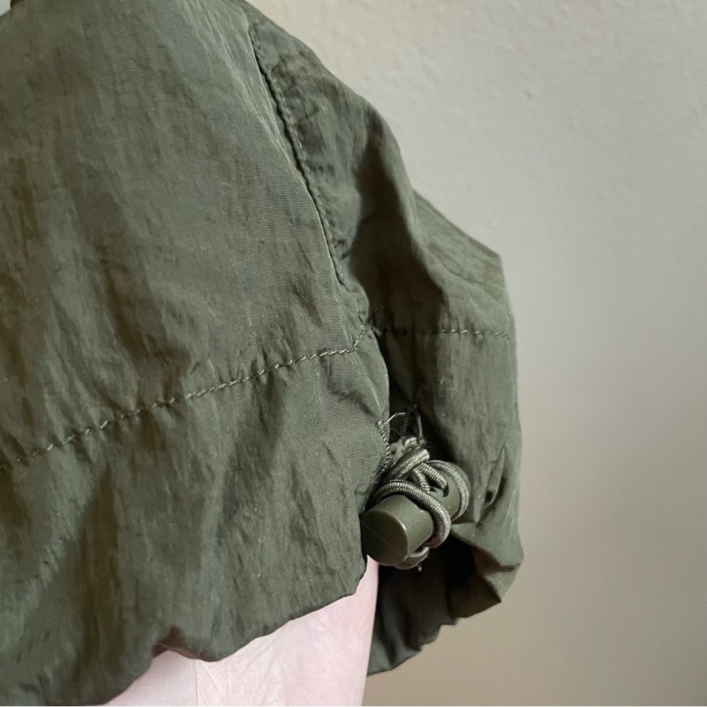 Ci Sono Dark Green Nylon Parachute Pants with Bungee Hem – Size Large EUC - Picture 7 of 14